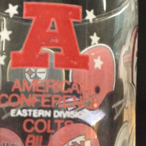 Vintage American League NFL teams glass￼ - Picture 7 of 8